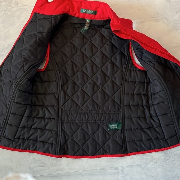 Ralph Lauren  NWT Vest   Quilted Red/ black lining                    Size SP - Picture 10 of 12